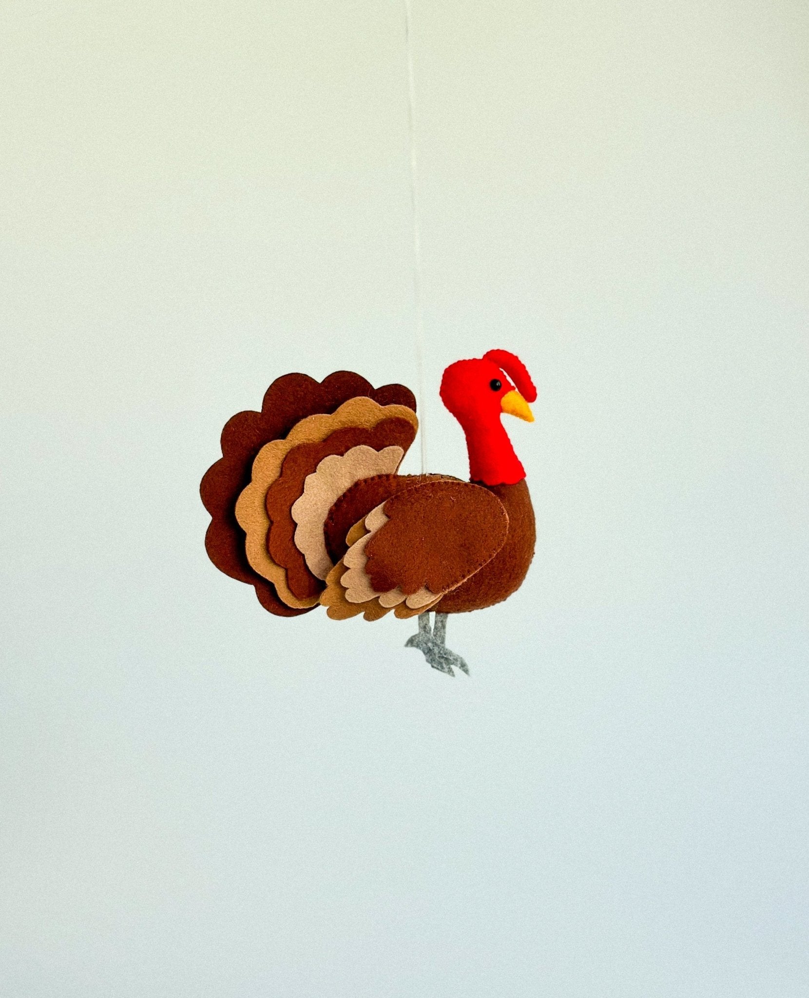 Felt Turkey Toy – Soft Educational Plush for Kids & Montessori Play - WoollyFox